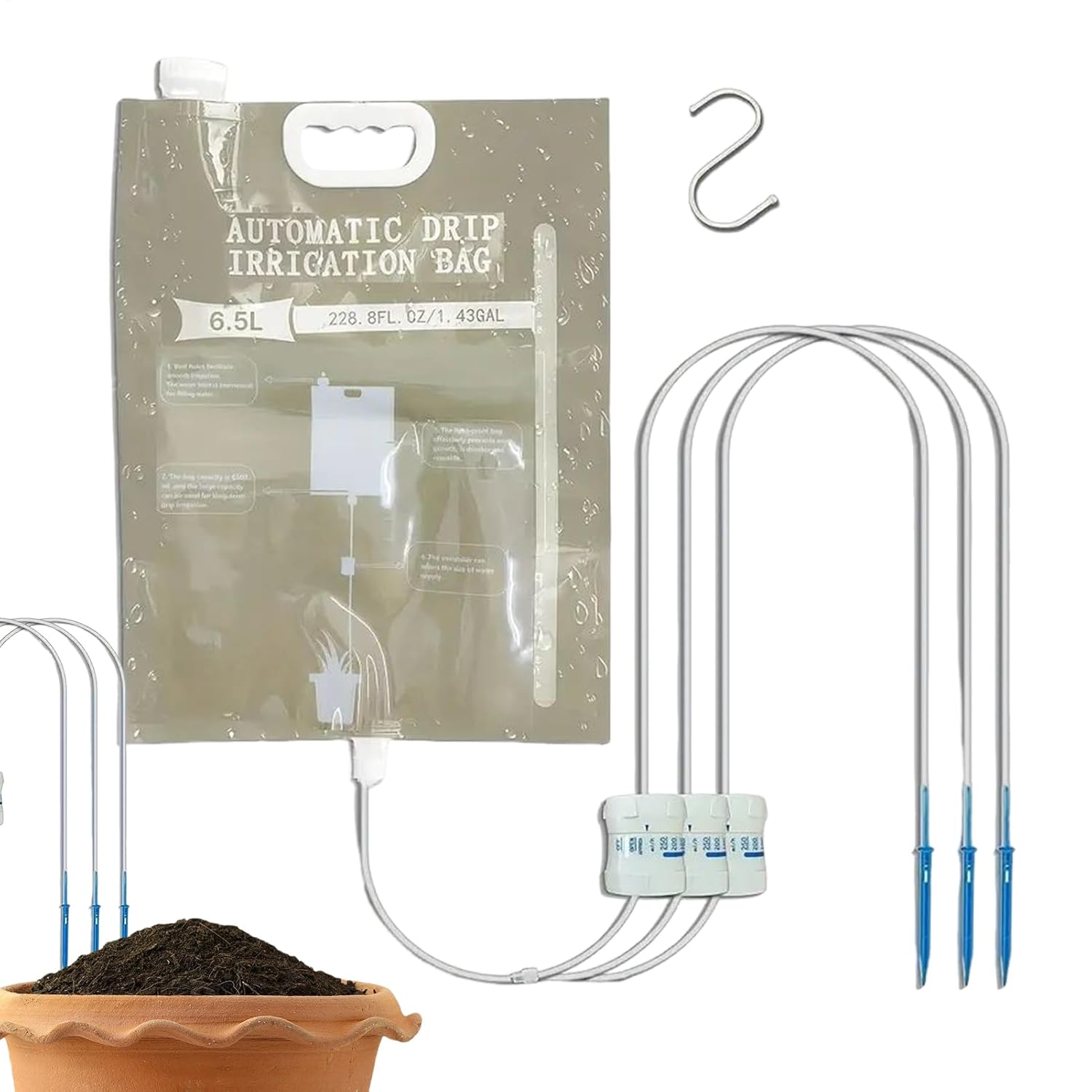 Plant Parent Kit - Automatic Watering Dripper,Adjustable Drip Rate Features
