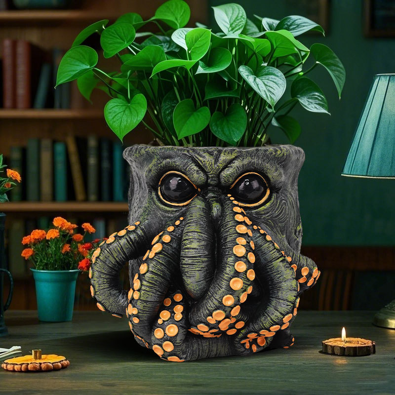 Snake Plant Ceramic - Creative Resin Flower Pot - Tiger