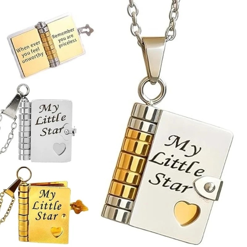 Snake Plant Ceramic - My Little Star Book Pendant Necklace