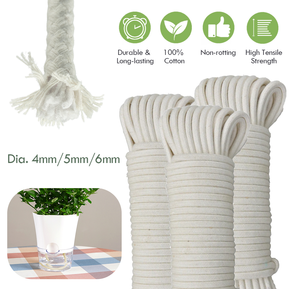 Plant Parent Kit - 4/5/6mm Self Watering Cotton Wick Cord