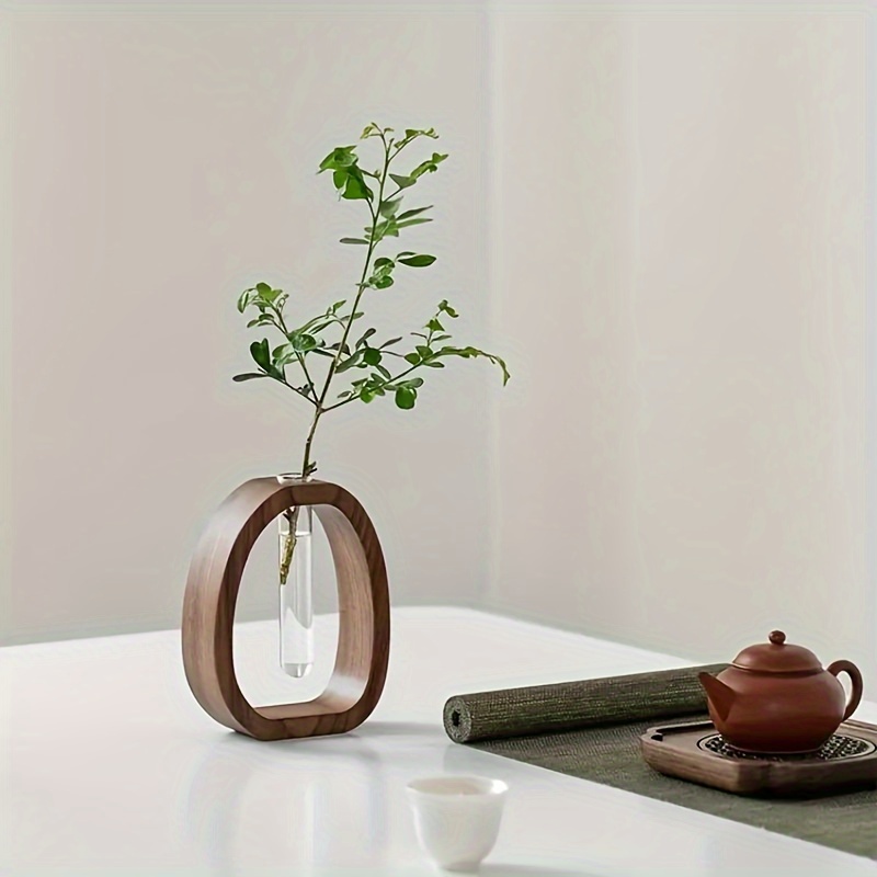 1pc Walnut Solid Wood Flower S - đánh giá và giá Snake Plant Ceramic