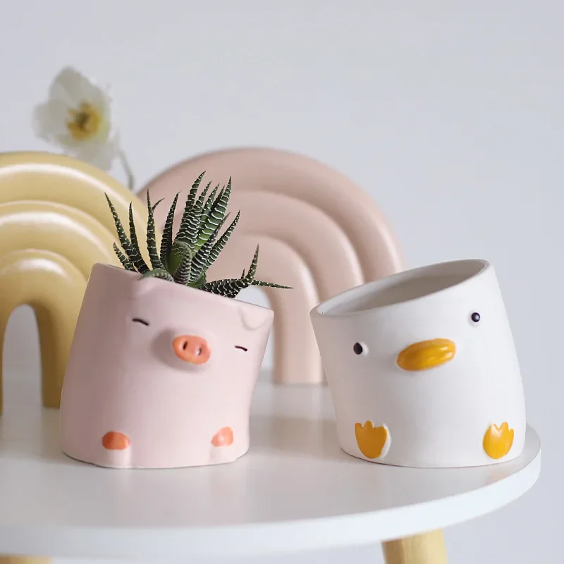 Cartoon Animals Succulent Plan - đánh giá và giá Snake Plant Ceramic