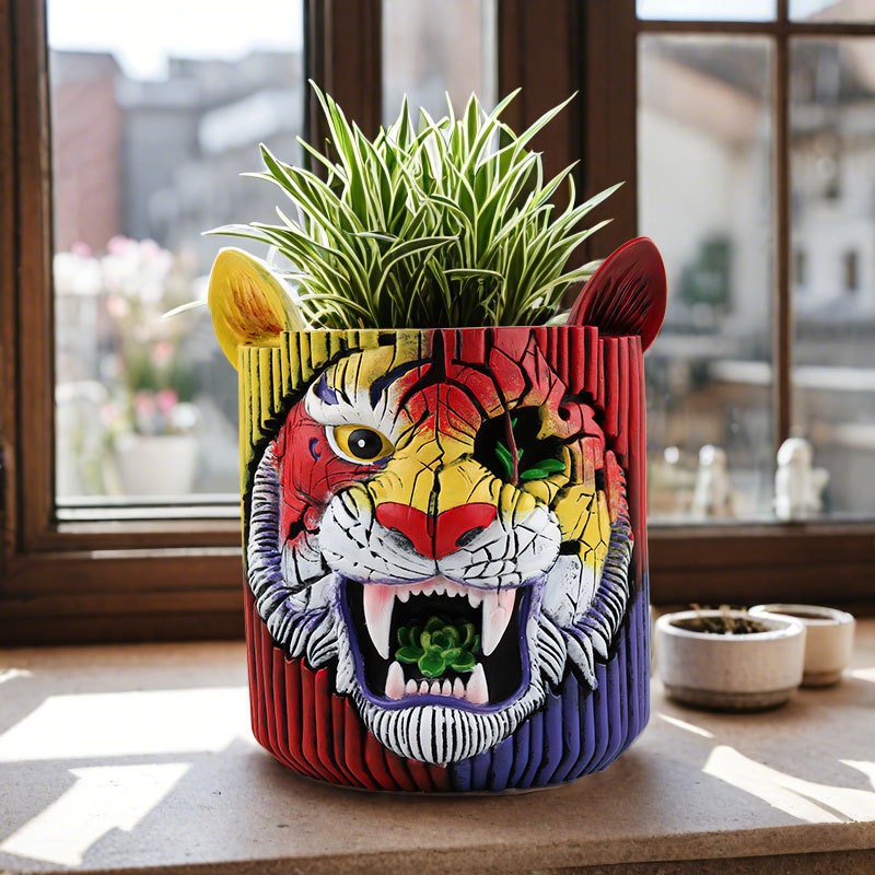 Creative Resin Flower Pot - Ti - đánh giá và giá Snake Plant Ceramic