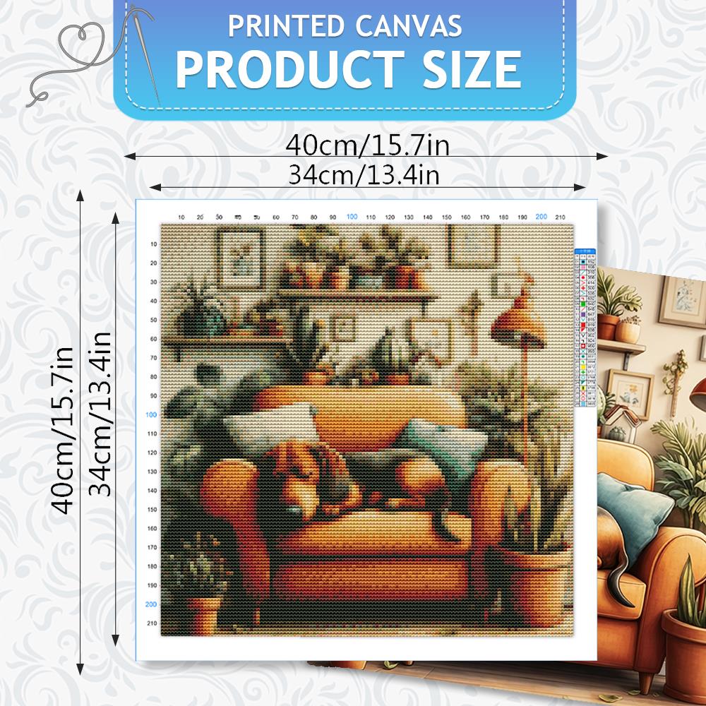 HUACAN Cross Stitch Kit Dog An - đánh giá và giá Plant Parent Kit