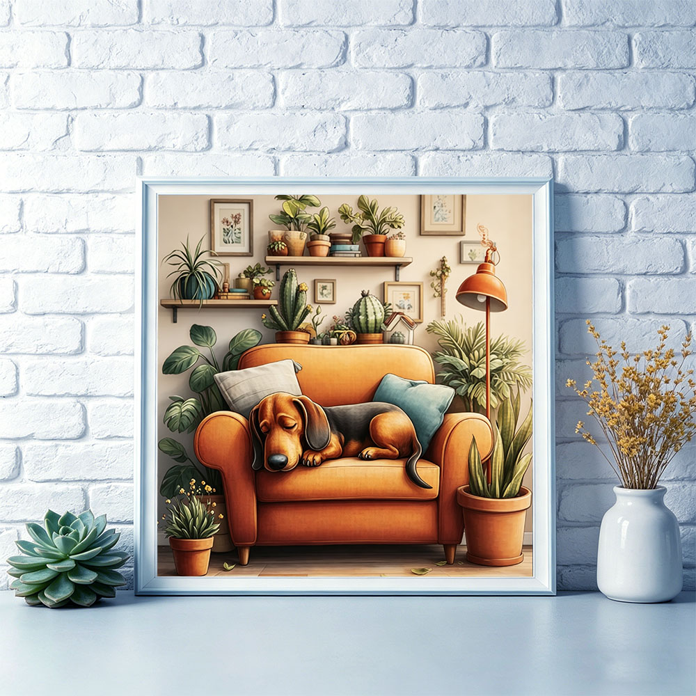 HUACAN Cross Stitch Kit Dog An - đánh giá và giá Plant Parent Kit