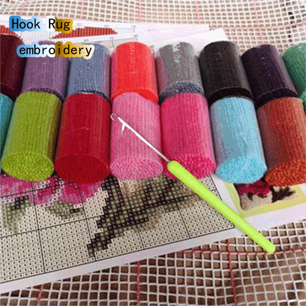 Flowers Latch Hook Rug Kit DIY - đánh giá và giá Plant Parent Kit